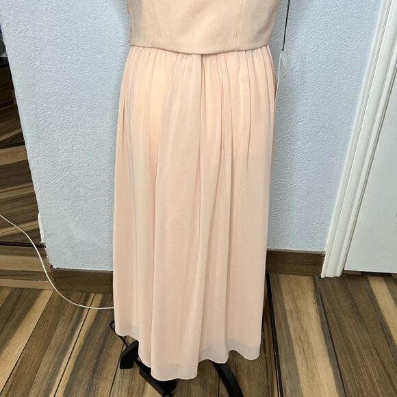 NEW! Ali & Jay Chevron Sequin Two Piece Midi Cream Bridal Dress Size Large - Picture 7 of 15